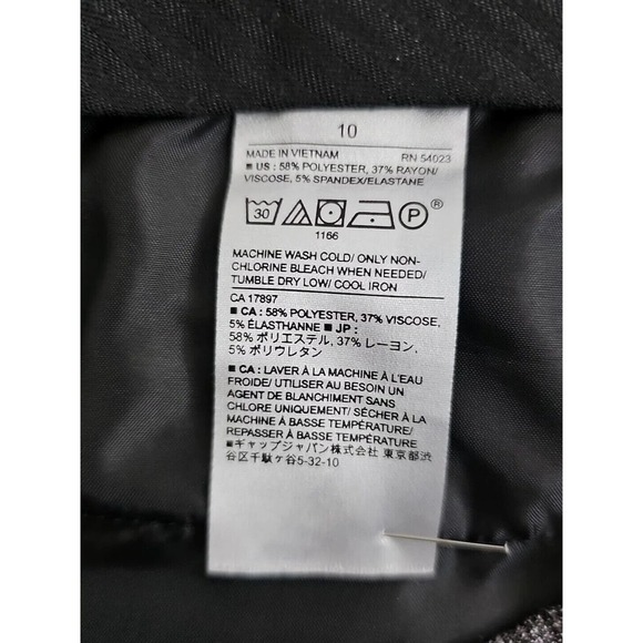 Banana Republic ~Women Size 10~ Gray Plaid Print "Avery" Ankle Pants Stretch. - Picture 12 of 12